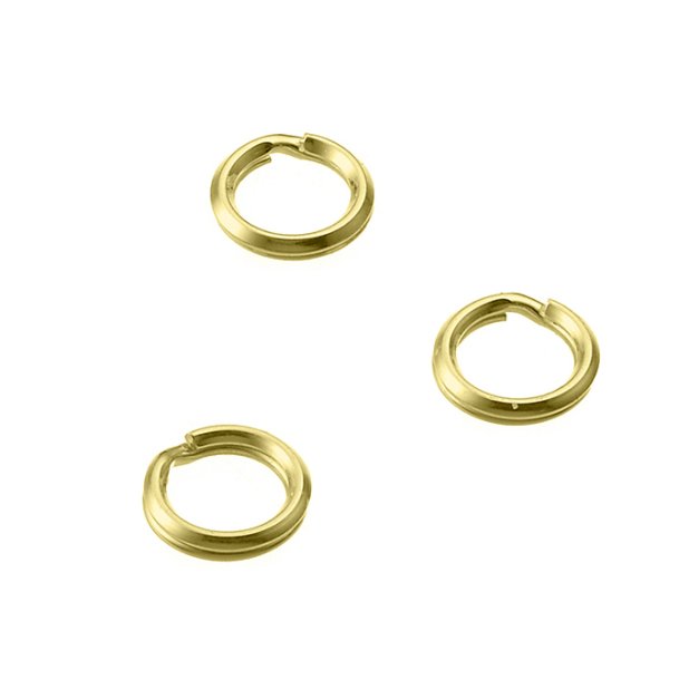 GOLDFILLED – Anelli doppi 6mm (50pz)