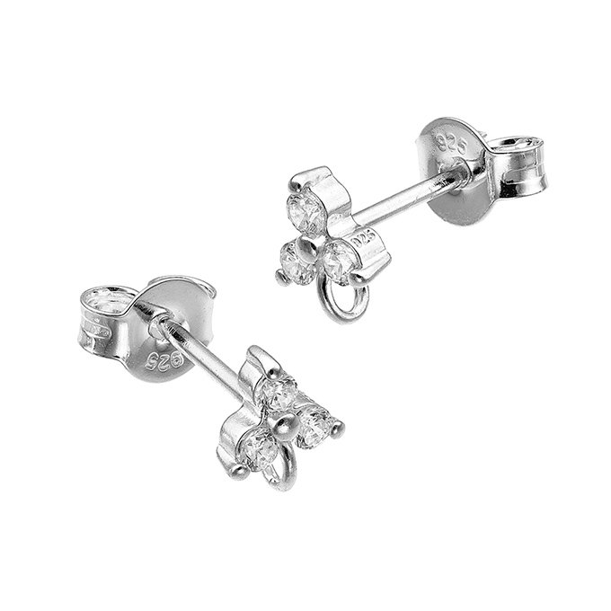 Sterling Silver White Rhodium