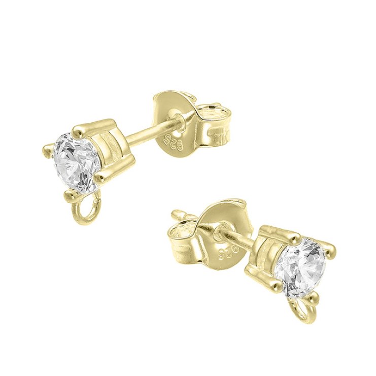 Sterling Silver Yellow Gold 3 MICRONS