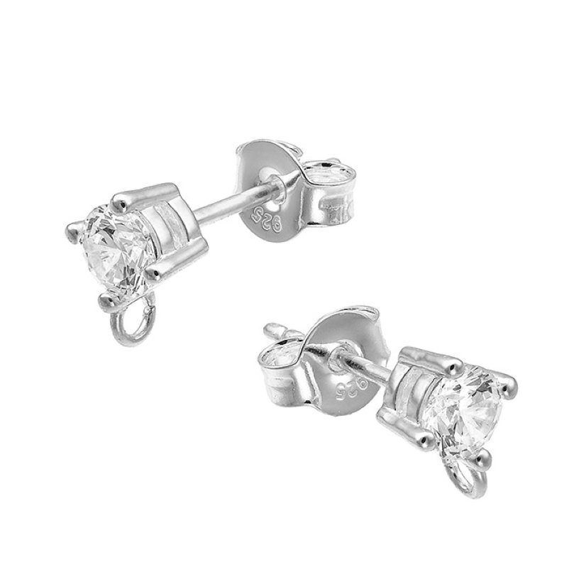 Sterling Silver White Rhodium