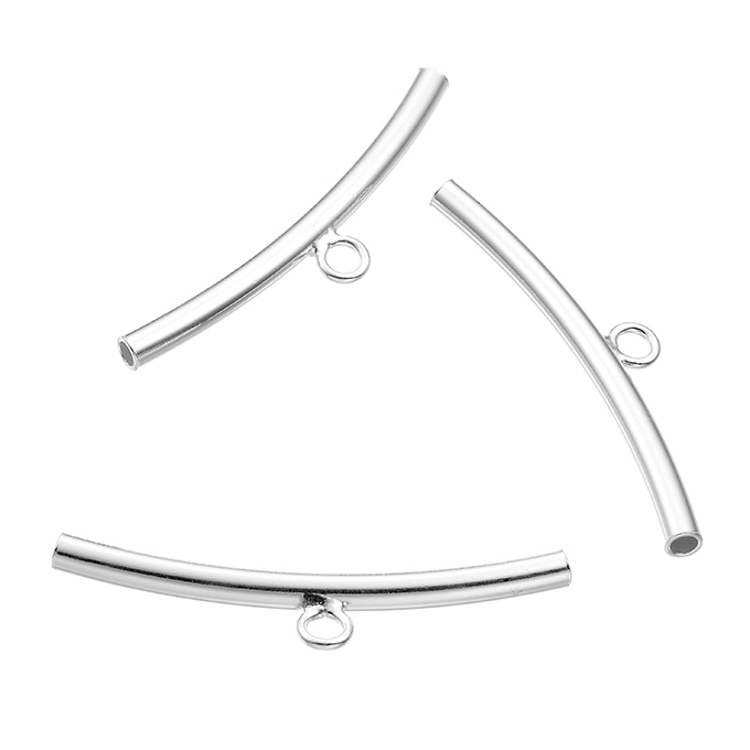 40mm curved bars with ring (5pcs)