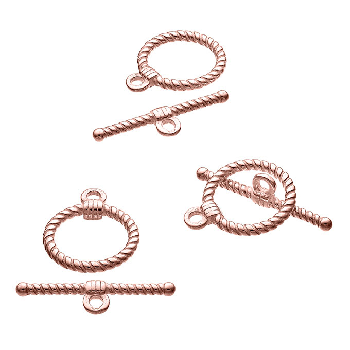 Sterling Silver Pink Gold 1 MICRON