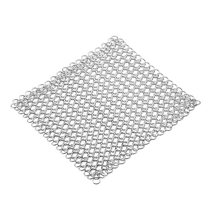 Cotte de mailles 50x50mm avec anneaux 2,8mm fil 0,4mm (1pc)