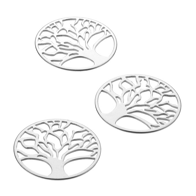 20mm tree of life medals (3pcs)