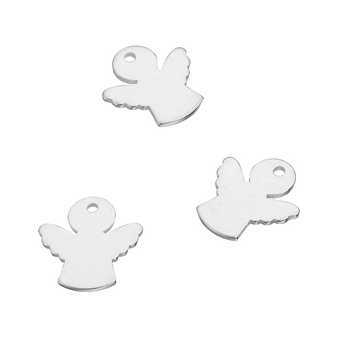 10mm angel charms with 1 hole (10pcs)