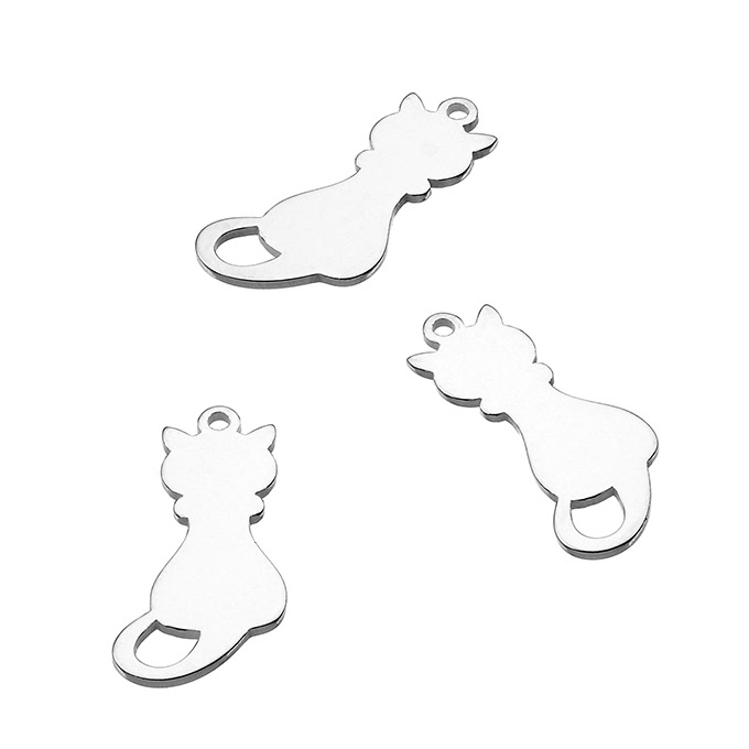 15mm laser cut cat charms (approx. 20pcs)