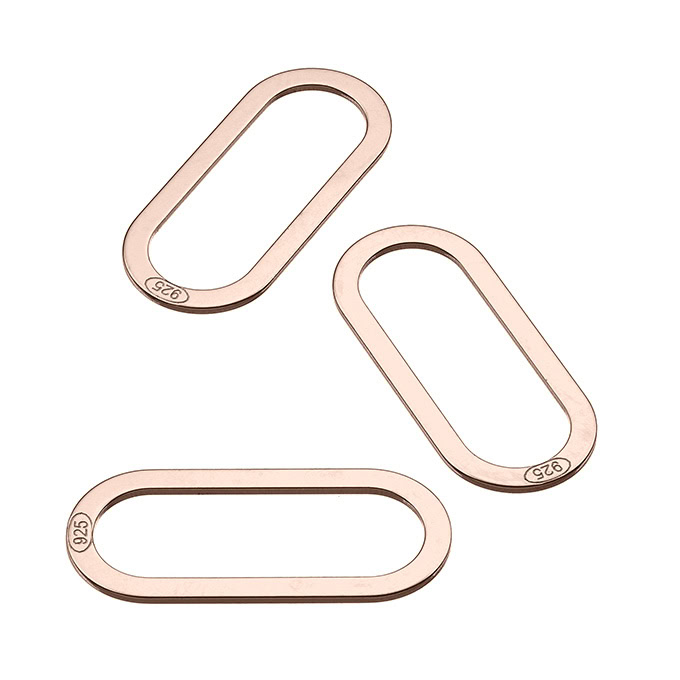 Sterling Silver Pink Gold 1 MICRON