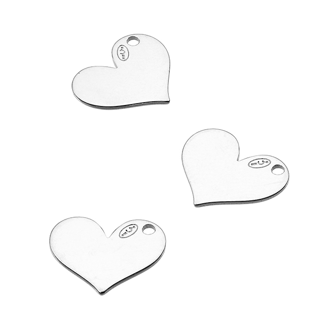 10mm laser cut heart charms (10pcs)