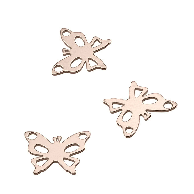 Sterling Silver Pink Gold 1 MICRON