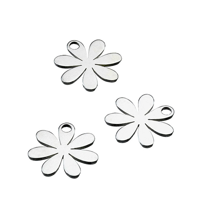 Breloques fleur 7mm (env.  20pcs)