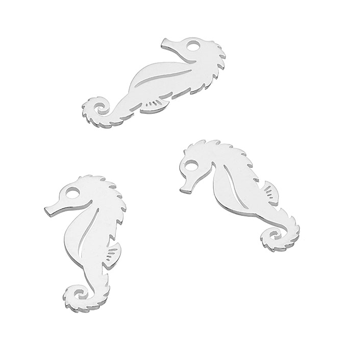 Pendentifs hippocampe 15x7mm trou 1mm (10pcs)