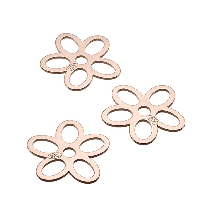 Sterling Silver Pink Gold 1 MICRON