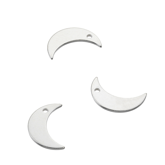 10mm crescent moon charms 1 hole (10pcs)