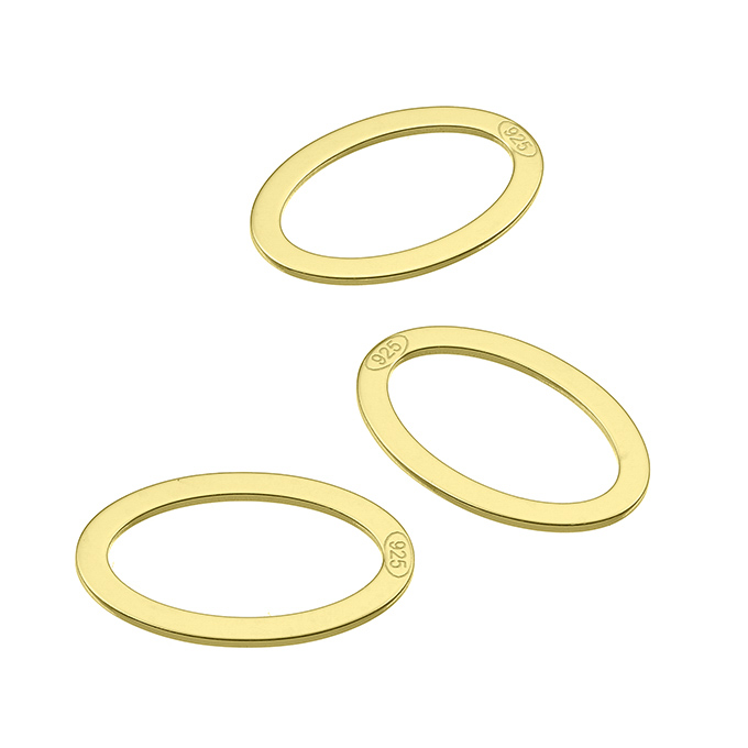 Sterling Silver Yellow Gold 1 MICRON