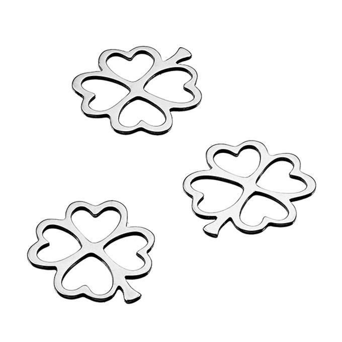 10mm laser cut 4 leaf clover charms (10pcs)