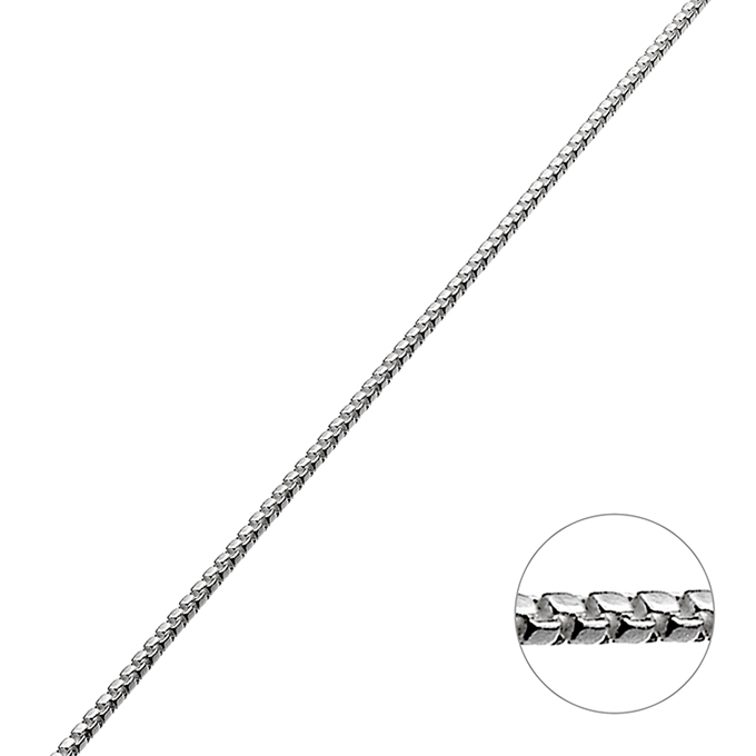 1mm round link box chain (1m)