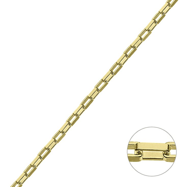 Yellow Gold 3µ – 2,45mm box chain wire 1,2mm (1m)